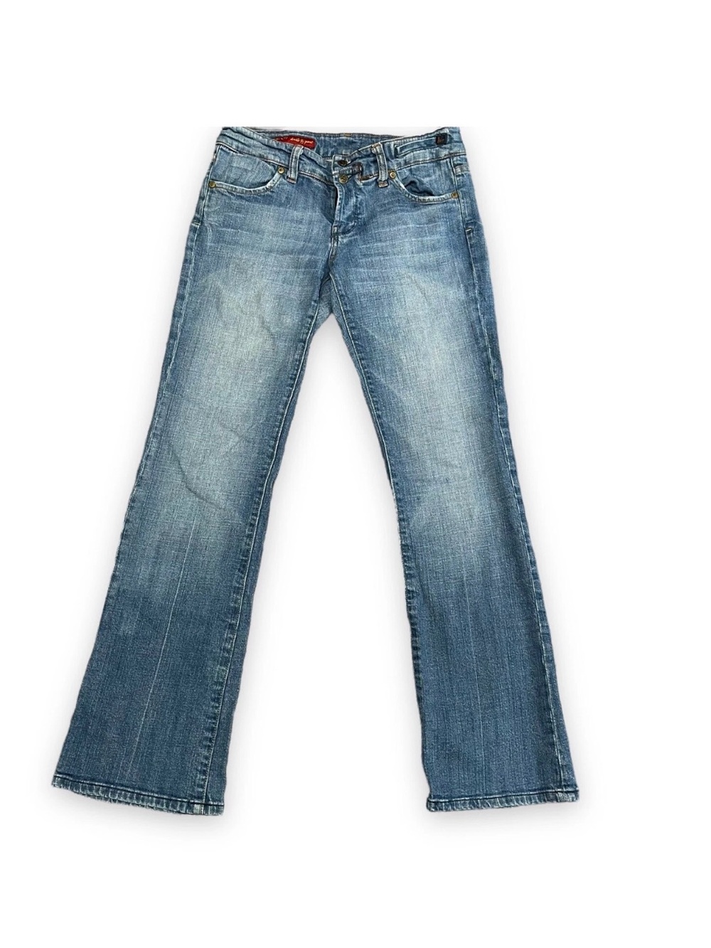 Citizens Of Humanity Traveler #012 Stretch Double Fly Light Blue Boot Jeans